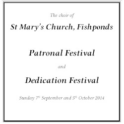 Patronal Festival 2014