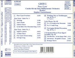 Peer Gynt: Overture - Suites Nos. 1 & 2 / Lyric Pieces / Sigurd Jorsalfar / Wedding Day at Troldhaugen / Norwegian Bridal Procession