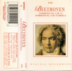 Symphony no. 1, op. 21 / Symphony no. 3, op. 55 “Eroica”