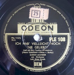 Ich hab’ vielleicht noch nie geliebt! / Kann denn Liebe Sünde sein?