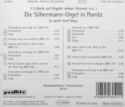 Die Silbermann-Orgel in Ponitz