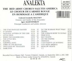 The Red Army Chorus Salutes America