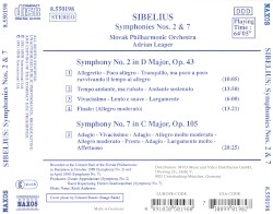 Symphonies nos. 2 & 7