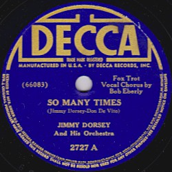 So Many Times / Take a Tip From the Whippoorwill