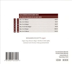 Mendelssohn: The Six Organ Sonatas