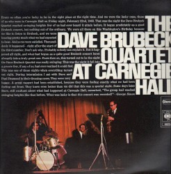 The Dave Brubeck Quartet at Carnegie Hall