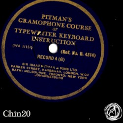 Pitman's Gramophone Course of Typewriter Keyboard Instruction