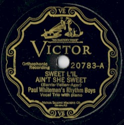 Sweet L’il / Ain’t She Sweet / Mississippi Mud / I Left My Sugar Standing in the Rain