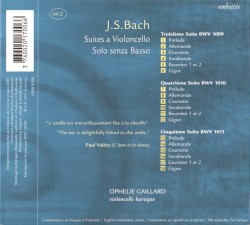 Suites a violoncello solo senza basso: 3,4,5