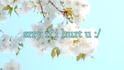 srry if i hurt u :/