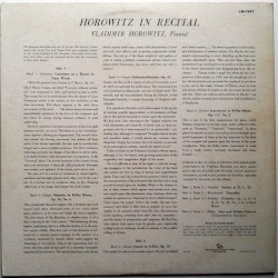 Horowitz In Recital
