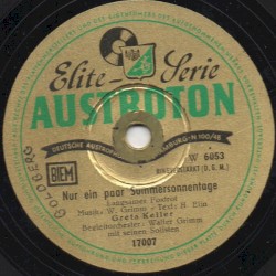 Nur ein paar Sommersonnentage / Abschiedswalzer