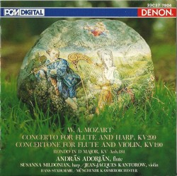 Concerto for Flute and Harp, KV 299 / Concertone for Flute and Violin, KV 190 / Rondo in D major, KV Anh. 184