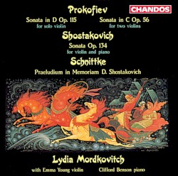 Prokofiev: Sonata in D, op. 115 / Sonata in C, op. 56 / Shostakovich: Sonata, op. 134 / Schnittke: Praeludium in Memoriam D. Shostakovich