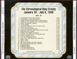 The Chronological Bing Crosby, Volume 22:1938