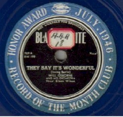 They Say It's Wonderful / Something Old Something New