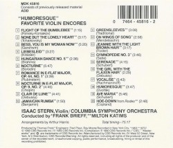 “Humoresque”: Favorite Violin Encores