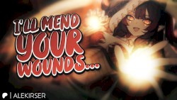 Your Tsundere Dragon Girl Tends to Your Wounds After the Siege