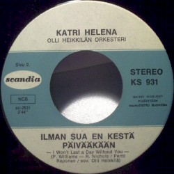 Vasten auringon siltaa / Ilman sua en kestä päivääkään