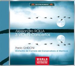 Alessandro Rolla/ 3 Violin Concertos