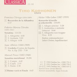 Tárrega / Moreno Torroba / Albéniz / Ponce / Villa‐Lobos