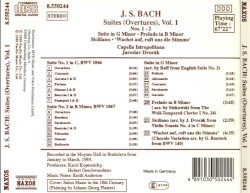 Suites (Overtures), Volume 1: Nos. 1 - 2 (BWV 1066 and 1067)