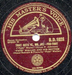 That Gets It, Mr. Joe / I Wanna Hear Swing Songs