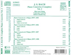 Piano Concertos (Complete): Volume 2, BWV 1055 - 1058