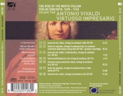 The Rise of the North Italian Violin Concerto: 1690-1740 Volume Two: Antonio Vivaldi, Virtuoso Impresario