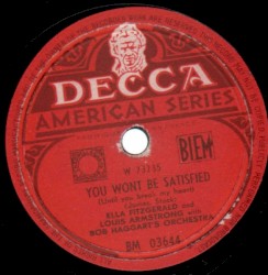 You Won’t Be Satisfied (Until You Break My Heart) / The Frim Fram Sauce