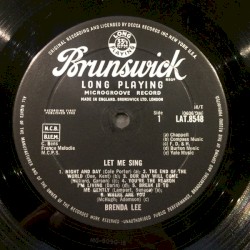 ... "Let Me Sing"