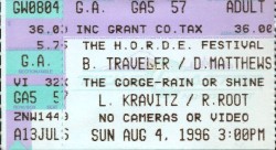 Live at The Gorge on 1996-08-04 (August 4, 1996)