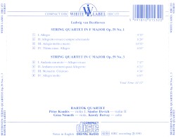 String Quartets Op. 59 Nos. 1 & 3