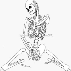 sexy spooky skeleton