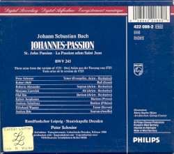 Johannes-Passion: 3 Arien, Version 1725