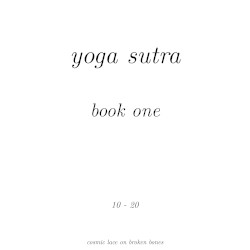 Yoga Sutra - Book One