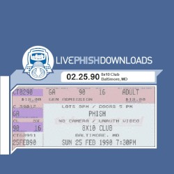 1990-02-25: 8x10 Club, Baltimore, MD, USA