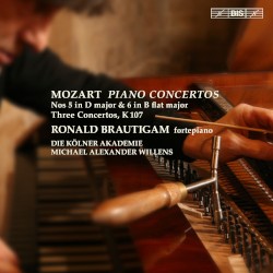 Piano Concertos nos. 5 in D major / 6 in B-flat major / Three Concertos, K. 107