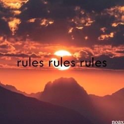 rules rules rules