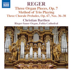 Organ Works, Volume 16: Three Organ Pieces, op. 7 / Method of Trio Playing / Three Chorale Preludes, op. 67 nos 36-38