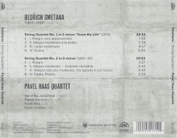 String Quartet no. 1 in E minor “From My Life” / String Quartet no. 2 in D minor