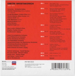 Shostakovich Edition: Concertos / Orchestral Suites / Chamber Symphonies