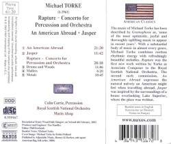 Rapture (Percussion Concerto) / An American Abroad / Jasper