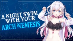 A Night Swim With Your Arch Nemesis. Kissing