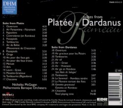 Suites from Platée and Dardanus