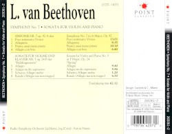 Symphony No. 7 / Sonata for Violin and Piano