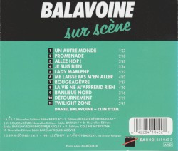 Balavoine sur scène, Volume 1