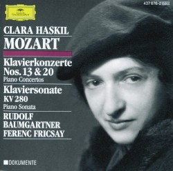 Concertos Pour Piano Nos. 13 & 20 / Sonate KV 280
