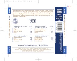Symphonies, op. 3 nos. 1-4