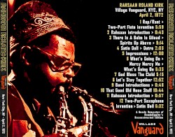 1972-04-02: Village Vanguard, New York City, NY (USA)